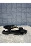 Castle 35307 Black Post Buckle Detail Style Orthopedic Sandal Shoes with Elastic Back - 3