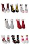 Women's Colorful Patterned Cotton Booties Socks Set of 8 - Cute Animal and Character Figures - 4