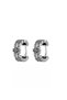Totem Embroidered Traditional Vintage Model Stylish Viking Style Unisex Design Steel Hoop Earrings