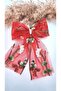 Women's Ribbon Figure Red Tulle Latch Buckle - 3