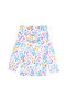 Girl's White Patterned Hooded Zippered Sweatshirt 50300957-Vr013 - 3