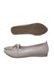 Women's Ballet Flats Beige Chain Buckled Lightweight Comfortable Sole Stylish Daily Shoes - 3