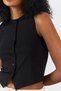 Black buttoned front blouse - 4