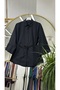 Tunic with Button Front and Lace Detail - 5