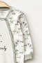 Baby Girl Snap Fastener Deer Patterned Jumpsuit 0 Months 6 Months - 5