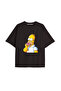 Y2K Vintage Simpson Printed Black T-Shirt Code 287