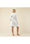 Sobeska 100% Cotton Women's Bathrobe White - 4