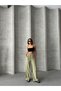 Waist Tie Detailed Linen Trousers Misspnt2669 - 5