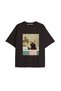 Y2K Vintage Cats Printed Black T-Shirt Code 30