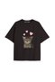 Y2K Vintage Cats Printed Black T-Shirt Code 38