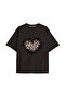 Y2K Vintage Leopard Printed Black T-Shirt Code 182