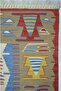 Uşak Wool Hand Woven Green, Blue and Red Color Rug 90X120 cm (1.08 m²) - 4