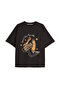 Y2K Vintage Leopard Printed Black T-Shirt Code 170