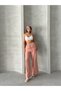 Waist Tie Detailed Linen Trousers Misspnt2669 - 5