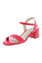 Ladies Mid Heel Sandals Red | Made In Brazil - 2