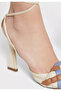 Vizzano Ladies Mid Heel Sandals Beige | Made In Brazil - 3