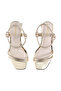 Pre Teen Girls Sandals With Back Strap Golden | Made In Brazil - 5