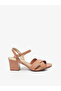 Ladies Mid Heel Sandals Nude 658 | Made In Brazil - 2