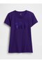 Kadın Mor Gap Logo T-Shirt - 2