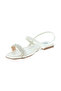 Ladies Sandals With Back Strap Off White | Made In Brazil - 2