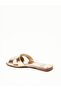 Ladies Flat Sandals Gold Pink | Made In Brazil - 3