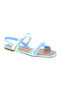 Ladies Flat Sandals Blue | Made In Brazil