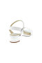 Ladies Mid Heel Sandals Off White | Made In Brazil - 3
