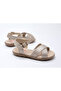 Infant Girls Sandals With Back Strap Gold | Made In Brazil - 2