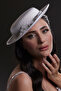 Elegant Crystal Detailed White Fascinator