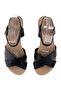 Ladies Wedge Sandals Black | Made In Brazil - 5