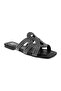 Ladies Flat Sandals Black | Made In Brazil