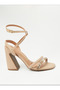 Vizzano Ladies Party Sandals Beige | Made In Brazil - 2