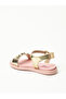 Infant Girls Sandals With Back Strap Golden | Made In Brazil - 2