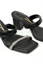 Vizzano Ladies Mid Heel Sandals Black | Made In Brazil - 4