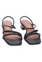 Vizzano Ladies Low Heel Sandals Black | Made In Brazil - 4