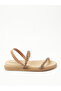 Ladies Sandals With Back Strap Gold | Made In Brazil - 2