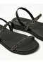 Ladies Sandals With Back Strap Black | Made In Brazil - 4