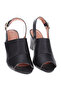 Vizzano Ladies Mid Heel Sandals Black | Made In Brazil - 4