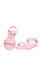 Pre Teen Girls Sandals With Back Strap Pink | Made In Brazil - 4