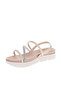 Ladies Low Heel/Wedge Comfort Sandals Cream | Made In Brazil - 2