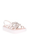 Pre Teen Girls Sandals With Back Strap Off White | Made In Brazil