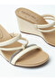 Ladies Wedge Sandals Cream | Made In Brazil - 4