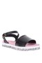 Pre Teen Girls Sandals With Back Strap Black | Made In Brazil