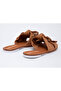 Ladies Flat Sandals Camel | Made In Brazil - 3