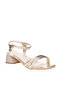 Pre Teen Girls Sandals With Back Strap Golden | Made In Brazil