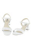 Ladies Mid Heel Sandals Off White | Made In Brazil - 4