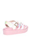 Pre Teen Girls Sandals With Back Strap White | Made In Brazil - 3