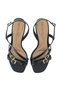 Ladies Mid Heel Sandals Black | Made In Brazil - 5