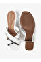 Ladies Mid Heel Sandals White/Silver | Made In Brazil - 6