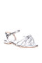 Pre Teen Girls Sandals With Back Strap Silver | Made In Brazil